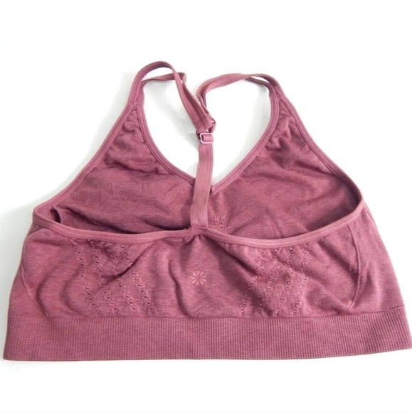 Athleta Mauve Mesh Around Sports Bra - Picture 2 of 4